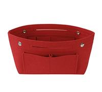 ISIYINER Organizer da donna in feltro multitasca, Rosso, S