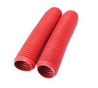 ISJRJF Copri Forcella Forcelle Moto Adatto per XR250 Large DR250 KDX200/250 DT200 DT230 Copertura Forcella Anteriore Ammortizzatore Antipolvere Antiurto Copertura Ammortizzatore(Red)