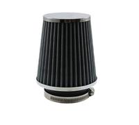 ISJRJF Filtro Aria Filtro a Cono per Auto, Kit Universale per aspirazione Aria Fredda, Copertura Filtro Auto da Corsa Sportiva, alloggiamento da 76 mm, 3 Pollici Filtro Aria per Ricambio(Sliver)