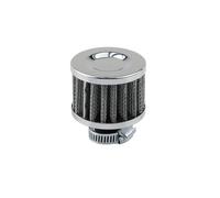 ISJRJF Filtro Aria Filtro Aria Universale per Auto da 12 mm, sfiato del Basamento, valvola di sfiato, Copertura dello Stelo, Presa d'Aria Fredda Filtro Aria per Ricambio(Silver)
