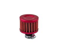 ISJRJF Filtro Aria Filtro Aria Universale per Auto da 12 mm, sfiato del Basamento, valvola di sfiato, Copertura dello Stelo, Presa d'Aria Fredda Filtro Aria per Ricambio(Red)