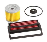 ISJRJF Filtro Aria per Moto Adatto per ZONTES G1-125 G2-125 U-125 U1-125 U-150 U1-150 U1-155 GK125 Elemento Filtro Aria Filtri Olio Motore Filtro dell'Aria(A-Full Set)
