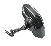 ISJRJF Parafanghi per Moto Carenatura Ruota Estensione Adatto per N1S M3 Copriruota Posteriore Universale per Moto Parafango Universale Regolabile Parafango Spesso(Black)