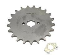 ISJRJF Pignone Motore Anteriore Pignone Anteriore 10T-23T Denti Moto Adatto per Yamaha Adatto per Honda Adatto per Kawasaki Adatto per Suzuki Molti Modelli Ingranaggio Catena(520-20mm-21T)
