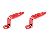 ISJRJF Staffe Lampada Forcella Anteriore Supporto per Faro modificato per Moto, specchietto retrovisore, Supporto per faretti, staffe di Estensione universali(Red 2pcs)