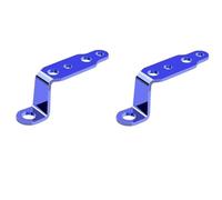 ISJRJF Staffe Lampada Forcella Anteriore Supporto per specchietto retrovisore, Faro Anteriore, faretto per Moto, Staffa modificata, staffe per Auto, estensore di Montaggio(Blue 2pcs)