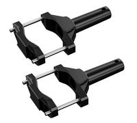 ISJRJF Staffe Lampada Forcella Anteriore Supporto Universale per faretti per Moto, paraurti, Supporto per fari modificati, Estensione per faretti, Accessori per ricambi Moto(2PCs)