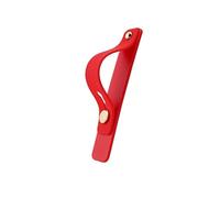 ISJRJF Supporto Telefono Bici Supporto da Polso con Impugnatura per Telefono Cellulare, Universale, a Tinta Unita, con Impugnatura a Pressione e Tirante. Porta Cellulare Moto(Red)