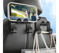 ISJRJF Supporto Telefono Bici Supporto per Telefono Cellulare con Gancio per Sedile Posteriore Auto, Supporto per Poggiatesta per Telefono, per Tutti I Telefoni Porta Cellulare Moto(5pcs)
