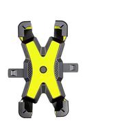 ISJRJF Supporto Telefono Bici Supporto Universale per specchietti retrovisori da Manubrio per Bicicletta, per Telefono Cellulare da 7,2 Pollici Porta Cellulare Moto(Yellow for Handlebar)