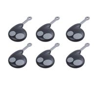 ISKDJBJG 6X 2 Pulsanti Key Case Key Case per Cobra Alarm FOB Batteria Black