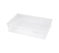 ISKDJBJG Organizzatore di File In Plastica Scatola di Immagazzinaggio Quadrata Trasparente Scatola di Immagazzinaggio A4 Scatola di Immagazzinaggio di File L