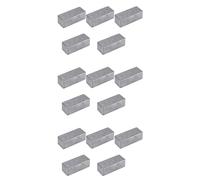 ISKDJBJG per Pedaliera nel Alluminio con Pedale per Effetti Chitarra 15 Pezzi per Kit Pedale Chitarra DIY 1590A