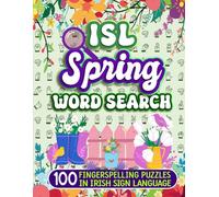 ISL Spring Word Search - 100 Fingerspelling Puzzles In Irish Sign Language