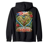 Isla En La Sangre Porto Rico Felpa con Cappuccio