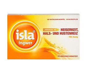 isla ingwer Halspastillen, 60 pz Pastiglie