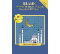 Islamic Word Search Puzzle Book: Islamic Word Search Puzzles for Ramadan, Eid | Helps Relax and Spiritual Focus | 6x9 Inches, 110 Pages | 50+ Puzzles | Solution Included