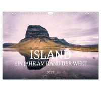 Island. Ein Jahr am Rand der Welt (Wandkalender 2027 DIN A4 quer), CALVENDO Mona