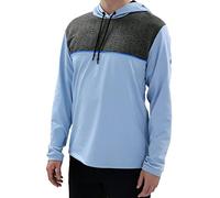 Island GREEN Midlayer Traspirante a Maniche Lunghe da Golf da Uomo, Acqua/Charcoal Marl/Turchese, XL