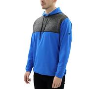Island GREEN Midlayer Traspirante a Maniche Lunghe da Golf da Uomo, Marine/Carbone Marl/Nero, XL