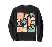 Island Mood Tropical Boho Estetica Ragazza Felpa