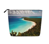island of cuba stampa monostrato finta borsa per cosmetici in canapa con cerniera accessori per cosmetici da donna, nero, taglia unica, nero, taglia unica, nero, taglia unica, Nero, One Size