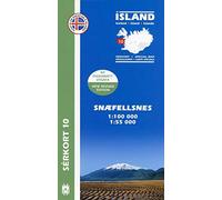 Island Serkort 10 Snaefellsnes 1 : 100 000 / 1 : 55 000