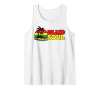 Island Soul Reggae Palma Tropicale Tramonto Canotta