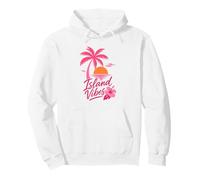 Island Vibes Tropical Beach Tramonto Palm Design Felpa con Cappuccio
