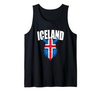Islanda Bandiera islandese Reykjavik Viking Scandinavia Nordic Canotta