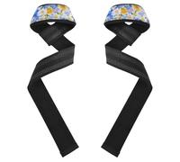 Islanda Dryad Bellezza Fiori Polsiere e Cinghie di Sollevamento 66 cm Neoprene Imbottito Allenamento Palestra Accessori per Sollevamento Pesi, Deadlifting, Esercizio, Allenamento della Forza