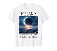 Islanda Eclipse 2026 agosto 12 Total Solar Eclipse Maglietta