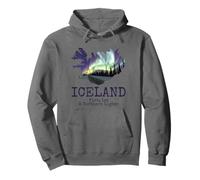 Islanda Fuoco Ghiaccio Luce del Nord Islandese Souvenir Felpa con Cappuccio
