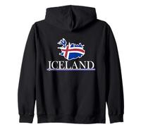 Islanda - Natura artica & Avventura - Souvenir Bandiera Islandica Felpa con Cappuccio