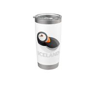 Islanda Puffin Bird Watching - Top, Abbigliamento e Accessori Bicchiere termico in acciaio inox doppia parete