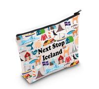 Islanda Regalo di Viaggio Next Stop Islanda Cosmetic Bag Islanda Borsa da viaggio Islanda Borsa da viaggio Islanda Vacanza Trucco Borsa Viaggiatore Regalo, Prossima Fermata Islanda