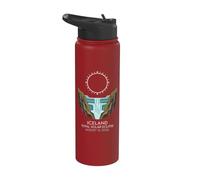 Islanda Total Solar Eclipse 2026 Celeste Evento Souvenir Stainless Steel Insulated Water Bottle