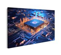 islandburner Immagine su tela Intelligenza Artificiale Chipset Processore PCB Analisi Dati Mas Immagini Murali Poster