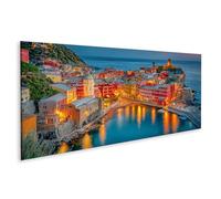islandburner Murale su tela Vernazza di notte - Bellissima delle Cinque Terre - Panorama