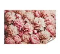 islandburner Poster XXL con immagine di peonie rosa, mare di fiori, nature morte, fotografia, opere d'arte di alta qualità, stampa fotografica