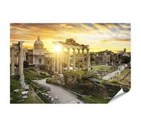islandburner Poster XXL con immagini antiche rovine alla luce della sera Roma Italia, tramonto