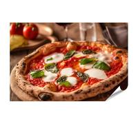 islandburner Poster XXL immagine pizza italiana con pomodori mozzarella e basilico per cucina buongustai ristorante immagini premium stampa fotografica