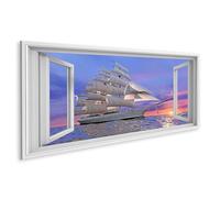 islandburner Prime Immagine su tela Barca a vela al tramonto orizzonti lontani immagini murali poster