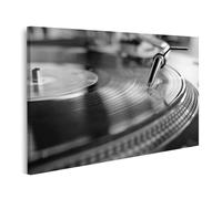 islandburner Prime Immagine su tela Dischi in vinile Giocatore in primo piano Nero Bianco Immagini Poster