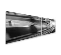 islandburner Prime Immagine su tela Dischi in vinile Giocatore in primo piano Nero Bianco Immagini Poster