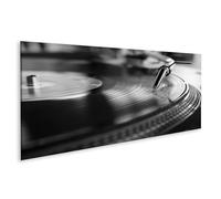 islandburner Prime Immagine su tela Dischi in vinile Giocatore in primo piano Nero Bianco Immagini Poster