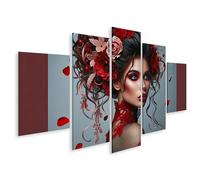 islandburner Prime immagine su tela donna con acconciatura creativa per parrucchiere salone trucco trucco salone cosmetico Immagini murali poster