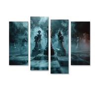 islandburner Prime Immagine su Tela Figure Di Scacchi Nella Nebbia Prima Di Sfondo Mistico Immagini Murali Poster