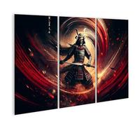 islandburner Prime Immagine su tela Guerriero Samurai nel vortice del fuoco e del fumo immagini murali poster