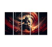 islandburner Prime Immagine su tela Guerriero Samurai nel vortice del fuoco e del fumo immagini murali poster